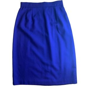 Bright blue vintage skirt